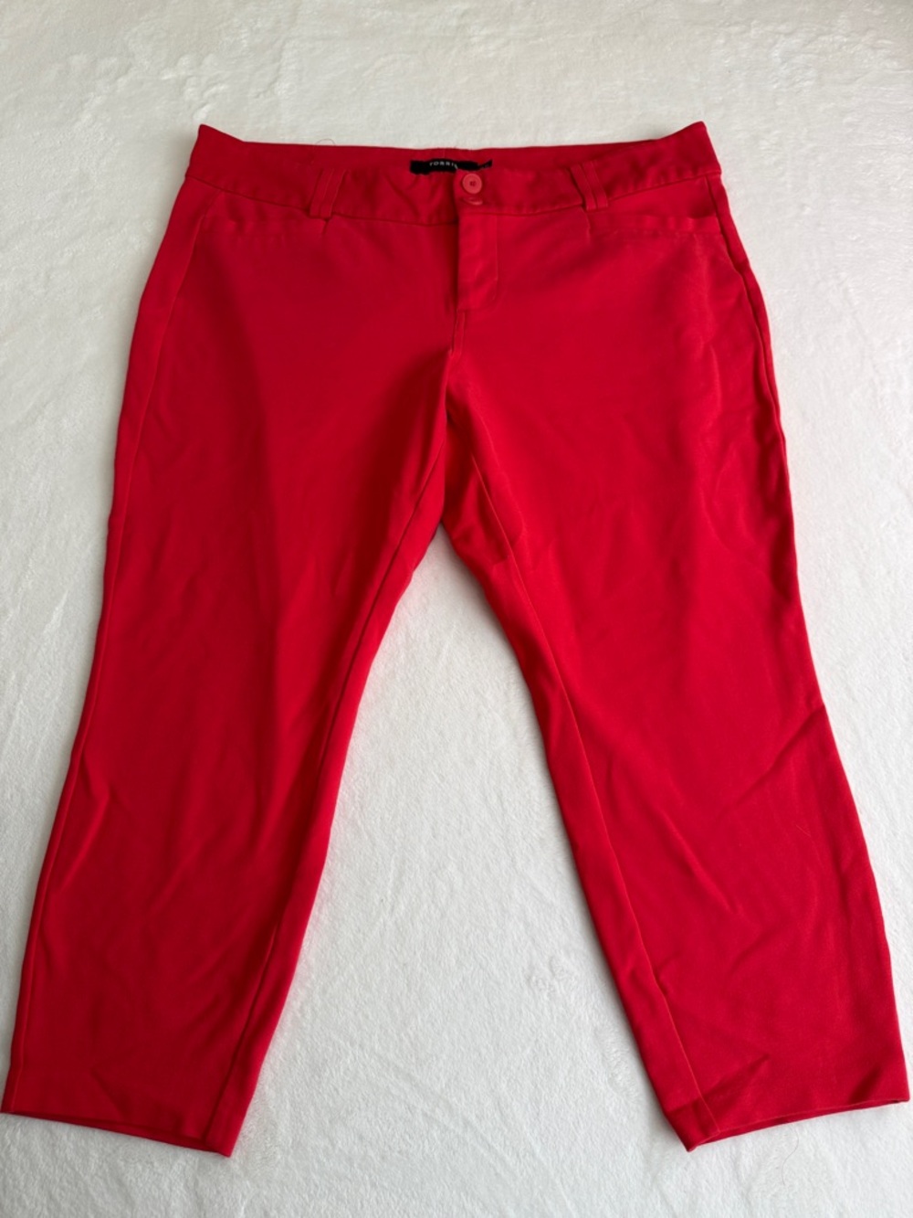 torrid Red Cropped Ponte Pants